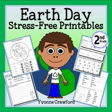 Earth Day NO PREP Printables | Second Grade Math and Liter