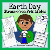 Earth Day NO PREP Printables | Third Grade Math and Litera
