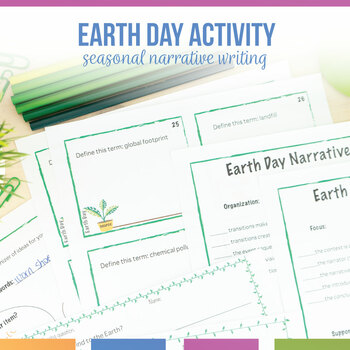 Preview of Earth Day Activity | Narrative Writing Connections to Real World