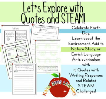 Preview of Earth Day, Nature Study, Spring STEAM Tasks and Writing Responses