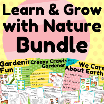 Preview of Earth Day, Nature BUNDLE Print & Digital - All Centers Preschool Kindergarten