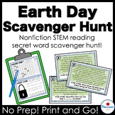 Earth Day Nonfiction STEM Reading Comprehension Scavenger 