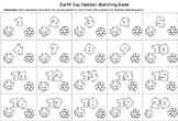 Earth Day Number Matching Card Game