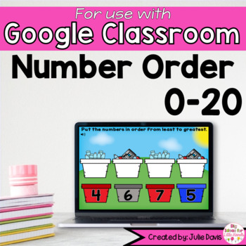 Preview of Earth Day Number Order Digital Game for Google Classroom