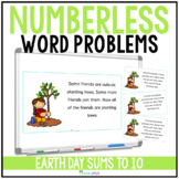 Earth Day Numberless Word Problems Addition and Subtraction to 10