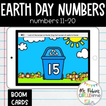 Preview of Earth Day Numbers 11-20 - Boom Cards