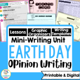 Earth Day Opinion Writing Mini-Unit: Lessons, Writing Temp