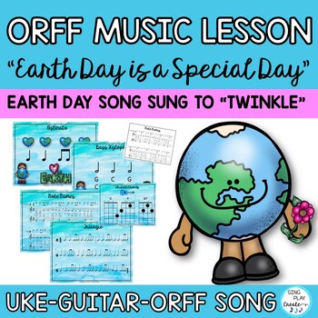 Preview of Earth Day Orff Song "Earth Day is a Special Day" , Ukulele, Guitar Chords