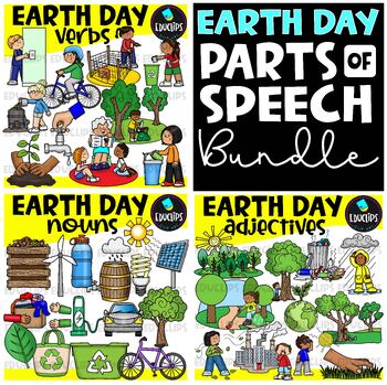 Preview of Earth Day - PARTS OF SPEECH - Clip Art Bundle {Educlips Clipart}