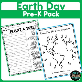Preview of Earth Day Pack for Preschool Pre-K & Kindergarten