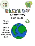 Earth Day Packet- Kindergarten/First Grade Activity Packet