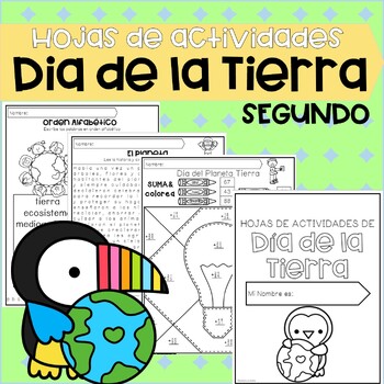 Preview of Earth Day Packet in Spanish | Hojas de actividades del Dia de la Tierra SEGUNDO