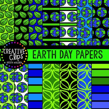 Preview of Earth Day Papers {Creative Clips Digital Clipart}