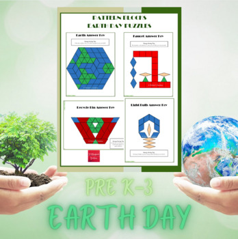 Preview of Earth Day Pattern Block Mat Printables & Worksheets