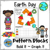 Earth Day Pattern Blocks Puzzles Work Mats and Graphing