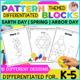 Earth Day Pattern Blocks | Shapes Puzzles For Math Center 