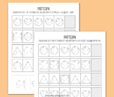 Earth Day Patterns Worksheet Cut and Paste Shape Matching 