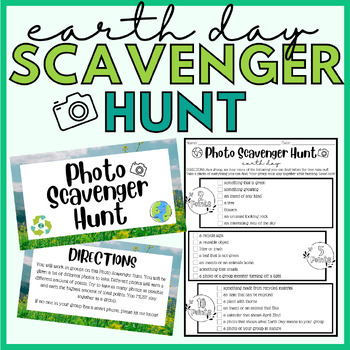 Earth Day Photo Scavenger Hunt by The Accidental Librarian | TPT