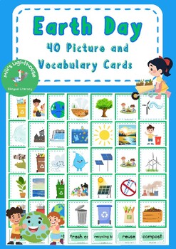 Preview of Earth Day - Picture and Vocabulary Cards