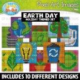 Earth Day Pixel Art Images Clipart {Zip-A-Dee-Doo-Dah Designs}