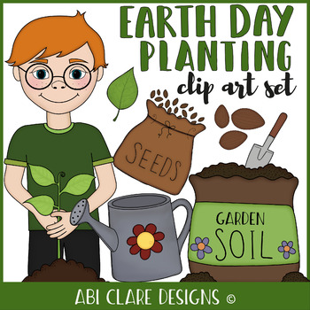 Preview of Earth Day Planting and Growing Clip Art Set