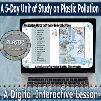 Preview of Earth Day: Plastic Pollution- One Week Unit Plan