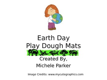 Preview of Earth Day Play Dough/Play-Doh/Playdough Mats