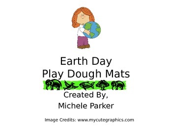 Preview of Earth Day Play Dough/Play-Doh/Playdough Mats FREEBIE