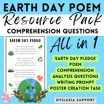Preview of Earth Day Poem | Analysis Questions | Writing Prompt | Poster Task | Resources