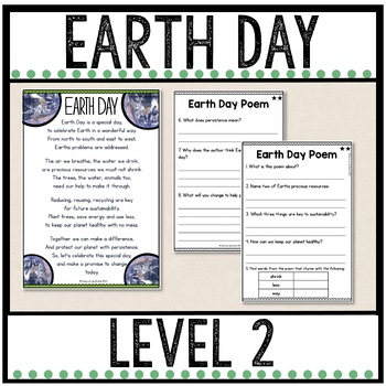 Earth Day Poem Differentiated by Resources by Rachel | TPT