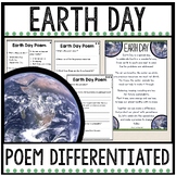 Earth Day Poem Differentiated
