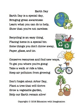 Download Earth Day Poem & Matching Tasks by Education with ...