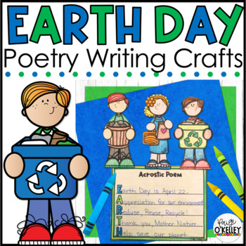 Preview of Earth Day Poetry Writing Crafts - Poetry Templates for 7 Types of Poems
