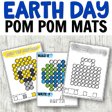 Earth Day Pom Pom Cards for Fine Motor Centers