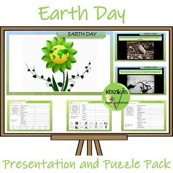 Preview of Earth Day PowerPoint Lesson and Puzzle Pack