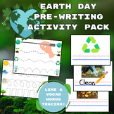 Earth Day Pre-Writing Activity Pack (Toddler,Preschool, Mo