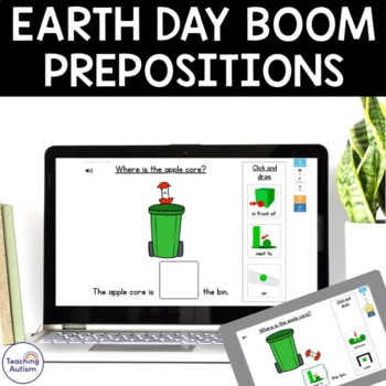 Preview of Earth Day Prepositions | Boom Cards