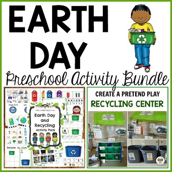 Preview of Earth Day Preschool Dramatic Play and Activities Bundle