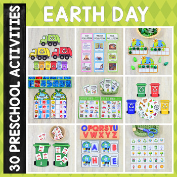 Preview of Earth Day  Math and Literacy Unit