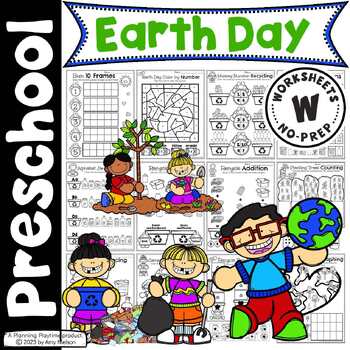 Preview of Earth Day Preschool Worksheets
