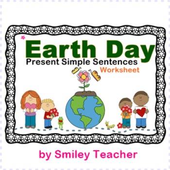 Preview of Earth Day Present Simple Sentences FREE!!!!