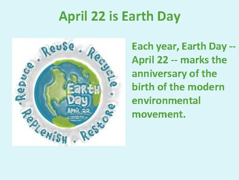Preview of Earth Day Presentation / Earth Day is Everyday