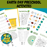 Earth Day Printable Activity Bundle with Coloring Pages, W