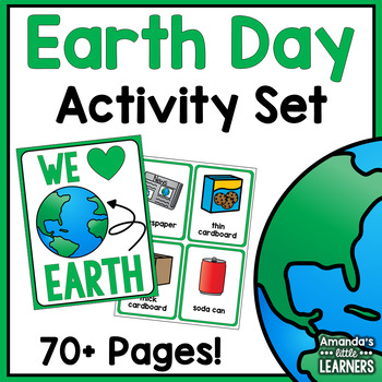 Preview of Earth Day Printable Activity Set - Sorting, Games, and Posters