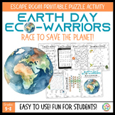 Earth Day Printable Escape, Middle School Escape, Earth Da