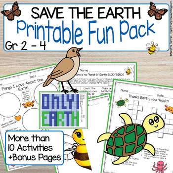 Preview of Planet Earth Day Unit | Activities | Writing | Bulletin Board | Art