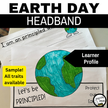 Preview of Earth Day Printable Headband Activity SEL IB Learner Profile Risk-Takers