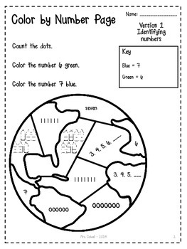 Earth Day Printable Pack - Kindergarten and 1st Grade by Mrs Colwell