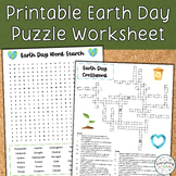 Earth Day Printable Puzzle Sheet | Earth Day Activities