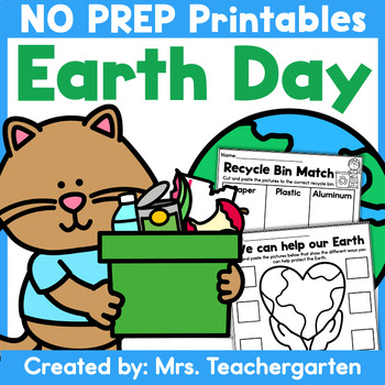 Preview of Earth Day No Prep Printables